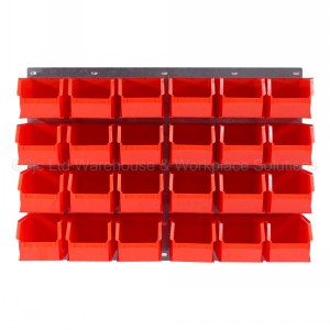ProBin Size 08 Plastic Parts Bins & Wall Panel Set 04