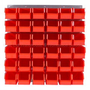 ProBin Size 08 Plastic Parts Bins & Wall Panel Set 05