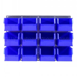 ProBin Size 10 Plastic Parts Bins & Wall Panel Set