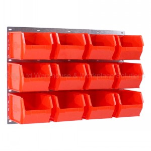 ProBin Size 10 Plastic Parts Bins & Wall Panel Set