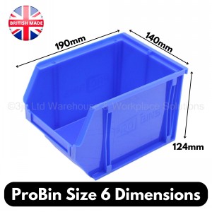 ProBin Size 06 Plastic Parts Bins & Wall Panel Set 02