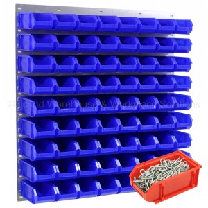 ProBin Size 04 Plastic Parts Bins & Wall Panel Set 05