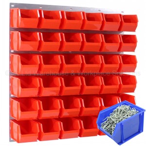 ProBin Size 06 Plastic Parts Bins & Wall Panel Set 05