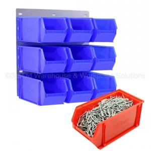 ProBin Size 08 Plastic Parts Bins & Wall Panel Set 01