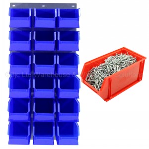 ProBin Size 08 Plastic Parts Bins & Wall Panel Set 03
