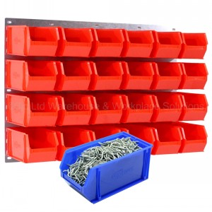 ProBin Size 08 Plastic Parts Bins & Wall Panel Set 04