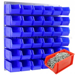 ProBin Size 08 Plastic Parts Bins & Wall Panel Set 05