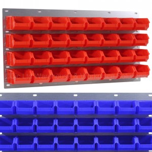 ProBin Size 02 Plastic Parts Bins & Wall Panel Set 02
