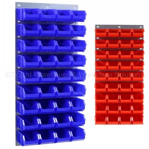 ProBin Size 02 Plastic Parts Bins & Wall Panel Set 03