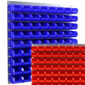 ProBin Size 02 Plastic Parts Bins & Wall Panel Set 05