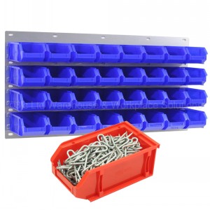 ProBin Size 04 Plastic Parts Bins & Wall Panel Set 02