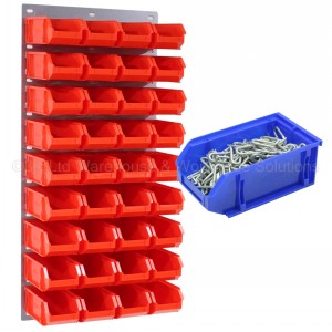 ProBin Size 04 Plastic Parts Bins & Wall Panel Set 03