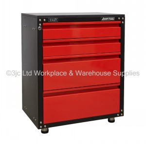 Sealey American Pro Modular System Base Cabinet 4 Drawer