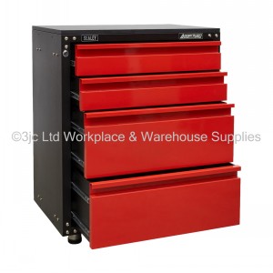 Sealey American Pro Modular System Base Cabinet 4 Drawer
