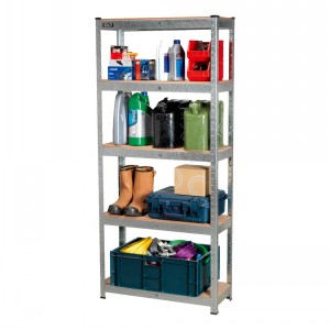 Sealey Shelving Bay 5 Levels Galvanised 300mm Deep