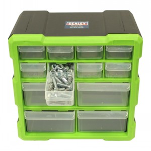 Sealey Parts Cabinet Storage Organiser 12 Drawer