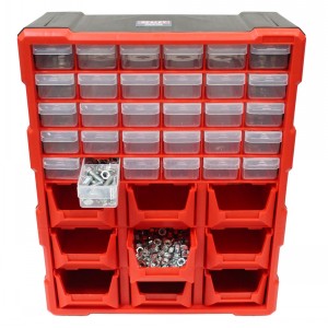 Sealey Parts Cabinet Storage Organiser 39 Drawer & Bin
