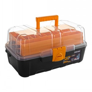 Superbag Cantilever Tool Box 3 Layer Clear Lid 16"