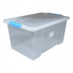 TML Click n Store Clear Plastic Box (50 Litre)