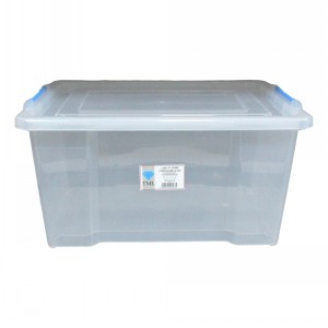 TML Click n Store Clear Plastic Box (50 Litre)