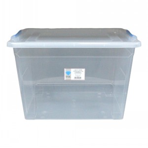 TML Click n Store Clear Plastic Box (75 Litre)