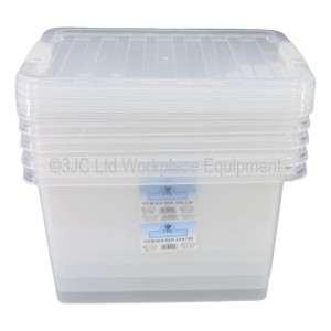 TML Clear Plastic Storage Box & Lid Size 06 (30 Litre)