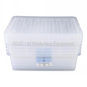 TML Clear Plastic Storage Box & Lid Size 07 (32 Litre)