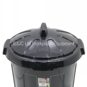 Wham Eden Dustbin 80 Litre Black