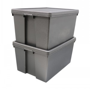Wham Bam Recycled Plastic Box & Lid Size 10 96 Litre