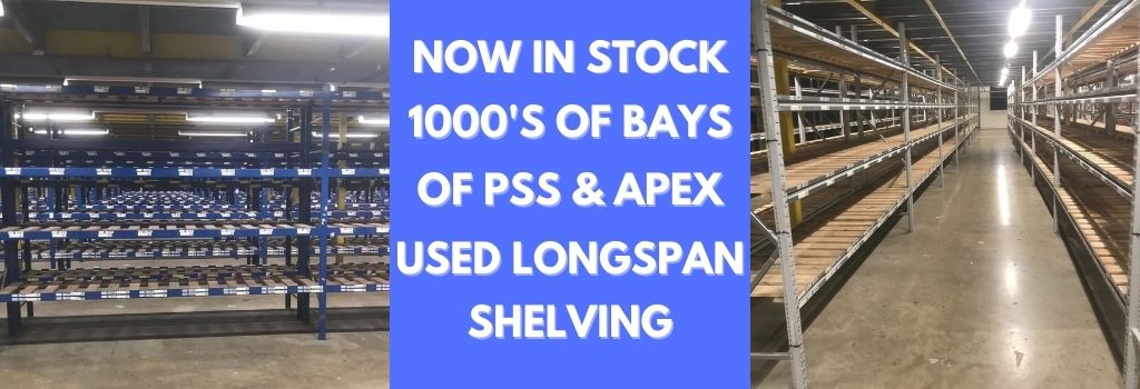 APEX & PSS Longspan Shelving In Stock