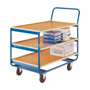 Workshop Trolley 2 Tier Ply Shelves