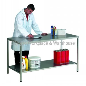 Stainless Steel Work Table With Lower Shelf