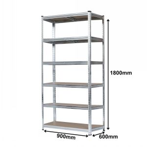 Budget Boltless Shelving 6 Levels 1.8m x 0.9m x 0.6m