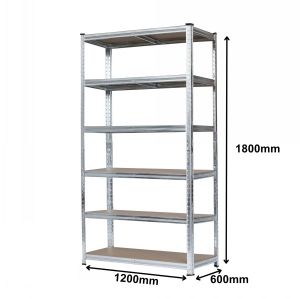 Budget Boltless Shelving 6 Levels 1.8m x 1.2m x 0.6m