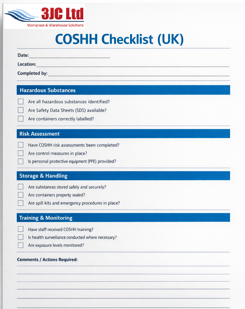 COSHH Essential Checklist (UK) – Avoid Storage & Cabinet Compliance ...